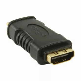 Nedis CVGP34906BK - Adaptor HDMI | Mini conector HDMI - Mufa HDMI | Culoare neagră
