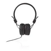 Nedis HPWD1100BK - Căști cu fir | Supraauriculare | Pliabile | Cablu rotund 1,2 m | Negre
