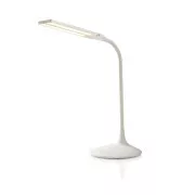 Nedis LTLG3M1WT4 - Lampă de masă cu LED-uri reglabile | Touch Control | 3 moduri de iluminare | Baterie reîncărcabilă | 280 lm