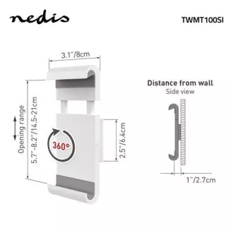 Nedis TWMT100SI - Suport pentru tabletă | 7 - 12" | Fix