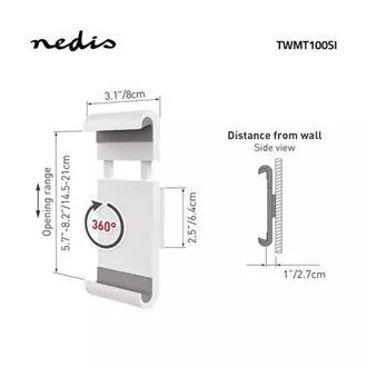 Nedis TWMT100SI - Suport pentru tabletă | 7 - 12" | Fix