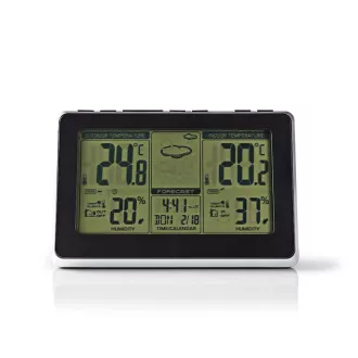 Nedis WEST400BK - Stație meteo | Senzor wireless | Ceas deșteptător | Prognoză meteo Nedis WEST400BK - Stație meteo | Senzor wireless | Ceas deșteptător | Prognoză meteo