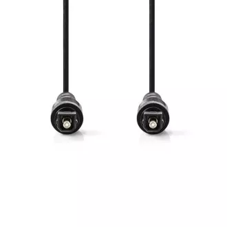 Nedis CAGB25000BK10 - Cablu audio optic | TosLink Plug - TosLink Plug | 1 m | Culoare neagră