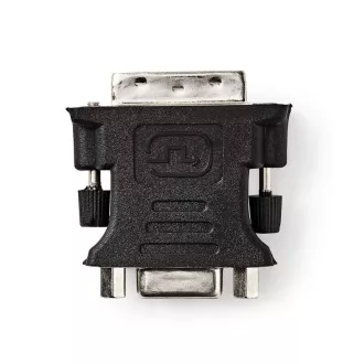 Nedis CCGB32900BK - Adaptor DVI – VGA | Mufă DVI-I 24+5 pini - Mufă VGA | Culoare neagră