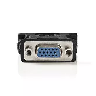 Nedis CCGB32900BK - Adaptor DVI – VGA | Mufă DVI-I 24+5 pini - Mufă VGA | Culoare neagră