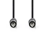 Nedis CAGB22000BK10 - Cablu audio stereo | Fișă de 3,5 mm - Fișă de 3,5 mm | 1 m | Culoare neagră
