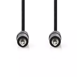Nedis CAGB22000BK10 - Cablu audio stereo | Fișă de 3,5 mm - Fișă de 3,5 mm | 1 m | Culoare neagră