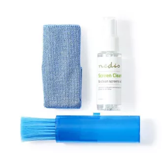 Nedis CLSN110BU - Kit de curățare a ecranului | TV | Smartphone | Tabletă | 35 ml