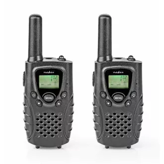 Nedis WLTK0800BK - Walkie-talkie | Raza de actiune 8 km | 8 canale | PTT / VOX | 2 piese |Negru Nedis WLTK0800BK - Walkie-talkie | Raza de actiune 8 km | 8 canale | PTT / VOX | 2 piese |Negru