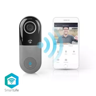 Nedis WIFICDP10GY - Sonerie inteligentă Wi-Fi cu cameră foto | control prin aplicație | slot microSD | HD 720p - Despachetat Nedis WIFICDP10GY - Sonerie inteligentă Wi-Fi cu cameră foto | control prin aplicație | slot microSD | HD 720p - Despachetat