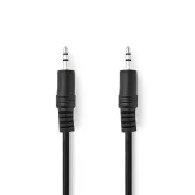 Nedis CAGB22000BK20 - Cablu audio stereo | Fișă de 3,5 mm - Fișă de 3,5 mm | 2 m | Culoare neagră