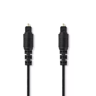 Nedis CAGB25000BK30 - Cablu audio optic | TosLink Plug - TosLink Plug | 3m | Culoare neagră