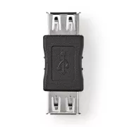 Nedis CCGB60900BK - Adaptor USB 2.0 | O priză - O priză | Culoare neagră