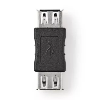 Nedis CCGB60900BK - Adaptor USB 2.0 | O priză - O priză | Culoare neagră