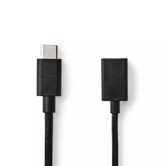 Nedis CCGB61710BK02 - Cablu USB 3.0 | Mufă de tip C - Priză A | 0,15 m | Culoare neagră Nedis CCGB61710BK02 - Cablu USB 3.0 | Mufă de tip C - Priză A | 0,15 m | Culoare neagră