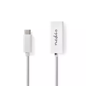 Nedis CCGB64950WT02 - Adaptor de rețea USB | USB 3.2 Gen 1 | 1000 Mbps | Mufă USB-C™ | Priză RJ45 | 0,20 m | Alb Nedis CCGB64950WT02 - Adaptor de rețea USB | USB 3.2 Gen 1 | 1000 Mbps | Mufă USB-C™ | Priză RJ45 | 0,20 m | Alb