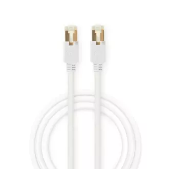 Nedis CCGB85221WT10 - Cablu de rețea CAT6 S/FTP | RJ45 (8P8C) Masculă - RJ45 (8P8C) Masculă | 1 m | Alb