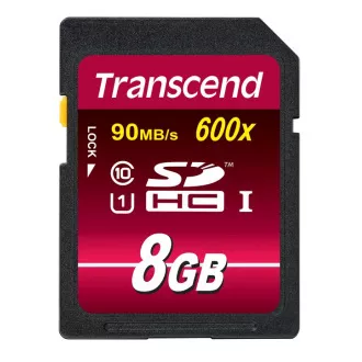 Card de memorie Transcend 8GB SDHC (Clasa 10) UHS-I 600x (Ultimate) MLC