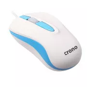 Crono CM642 - mouse optic, USB, albastru   alb