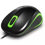 Crono CM643G - mouse optic, USB, negru   verde