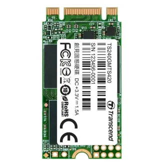 TRANSCEND MTS420S 240GB SSD M.2 2242, SATA III (3D TLC), 500MB/s R, 430MB/s W - Despachetat