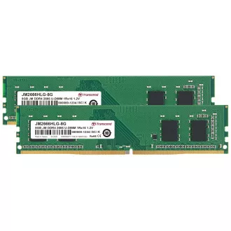 Memorie Transcend 16GB DDR4 2666 U-DIMM (JetRam) KIT (2x8GB) 1Rx16 CL19