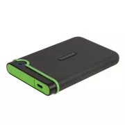 TRANSCEND 4TB StoreJet 25M3C SLIM, 2.5", USB-C (3.1 Gen 1) Unitate externă anti-șocuri, profil subțire, gri/verde
