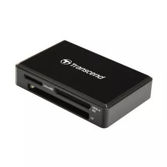 Cititor de carduri de memorie Transcend USB 3.0, negru - SDHC/SDXC (UHS-I/II), microSDHC/SDXC (UHS-I), CompactFlash (UDMA6/7)
