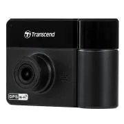 Cameră duală Transcend DrivePro 550B pentru bord, Full HD 1080/1080, unghi de 150°/130°, microSDXC de 64GB, GPS/senzor G/Wi-Fi, neagră