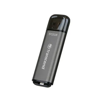 Unitate flash Transcend JetFlash 920 de 512 GB, USB 3.0 (3.2 Gen 1), indicator LED, 420 MB/s R, 400 MB/s W, gri spațial