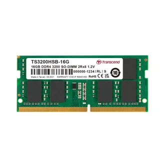 Memorie Transcend 16GB SODIMM DDR4 3200 2Rx8 1Gx8 CL22 1.2V