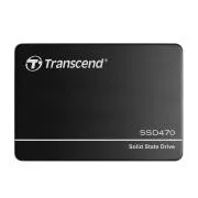 TRANSCEND SSD470K-I 1TB Industrial (3K P/E) SSD disc 2.5" SATA3, 3D TLC, carcasă din aluminiu, 560MB/s R, 520 MB/W, negru