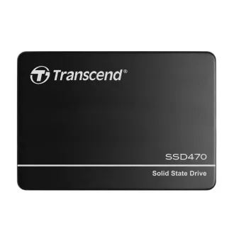 TRANSCEND SSD470K-I 1TB Industrial (3K P/E) SSD disc 2.5" SATA3, 3D TLC, carcasă din aluminiu, 560MB/s R, 520 MB/W, negru
