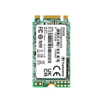 TRANSCEND MTS425S 250 GB SSD M.2 2242, SATA III 6 Gb/s (3D TLC), 500 MB/s R, 330 MB/s W