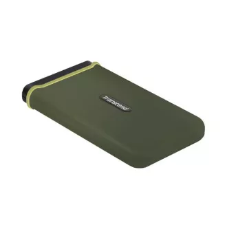 Transcend ESD380C Unitate SSD externă anti-șoc 500GB USB 3.2 Gen 2x2 (USB-C) (3D TLC), 2000MB/R, 2000MB/W, verde militar