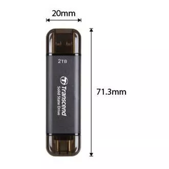 Transcend ESD310C 512 GB, SSD extern, USB 10 Gbps, tip C/A