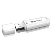 Unitate flash Transcend JetFlash 730 USB 3.1 de 256 GB, albă
