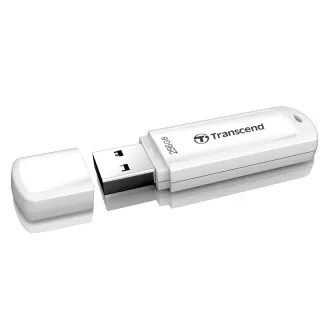Unitate flash Transcend JetFlash 730 USB 3.1 de 256 GB, albă
