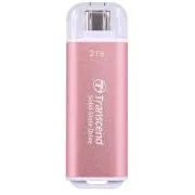 Transcend ESD300P 2TB, SSD extern, USB 10Gbps, tip C, 1050MB/R, 950MB/W, roz