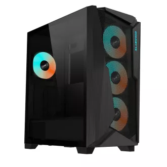 Carcasă pentru ecran GIGABYTE GB-C301G, Iluminare RGB, fără sursă, partea transparentă, Turn Mid