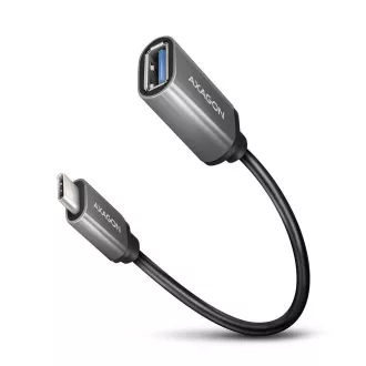 AXAGON RUCM-AFAC, adaptor cablu USB-C (M) <-> USB-A (F), 20cm, USB 3.2 Gen 1, 3A, ALU