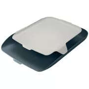 LEITZ Suport de documente cu organizator Cosy, gri catifelat