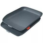 LEITZ Suport de documente cu organizator Set Cosy 2 buc. catifea gri
