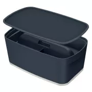 LEITZ Cutie depozitare cu capac MyBox Cozy + Organizator cu maner, marimea S, gri catifea