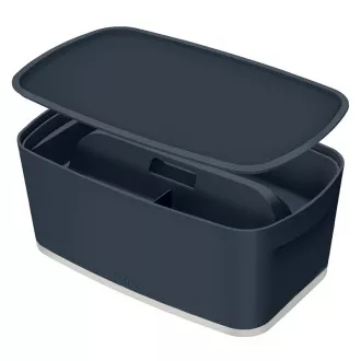 LEITZ Cutie depozitare cu capac MyBox Cozy + Organizator cu maner, marimea S, gri catifea