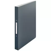 LEITZ Cutie cu inele Cosy PP 2RR, inel dublu, gri catifelat