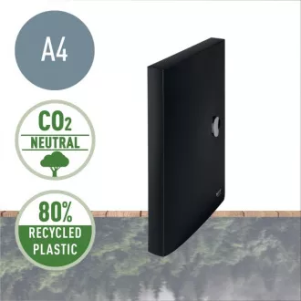 LEITZ Cutie de documente ecologică RECYCLE, PP, negru