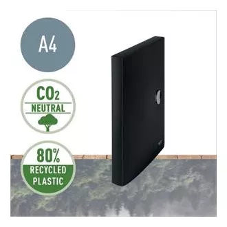 LEITZ Cutie de documente ecologică RECYCLE, PP, negru