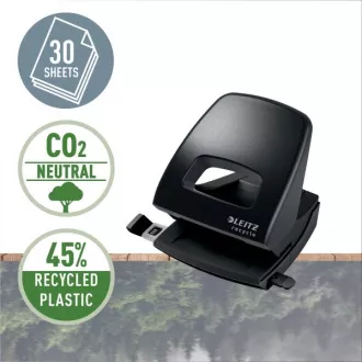 LEITZ Perforator ecologic NeXXt RECYCLE, 30 coli, negru LEITZ Perforator ecologic NeXXt RECYCLE, 30 coli, negru