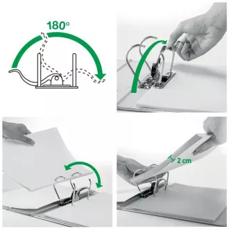 LEITZ Îndosariere mobilă 180° Active WOW, 75 mm, verde